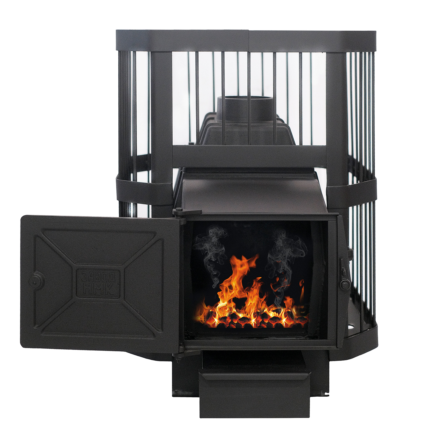 Печь банная НМК Сибирь 21 (облегченная топка)