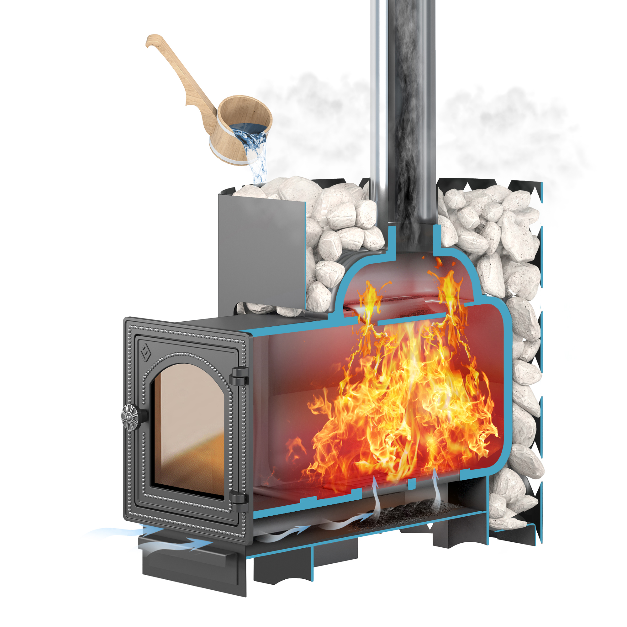 Банная печь ЭТНА 18 (ДТ-4С)