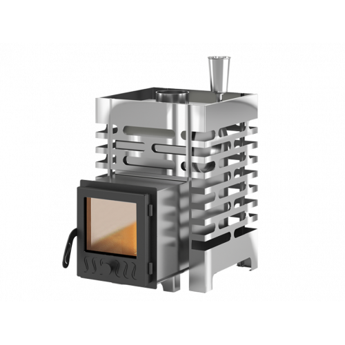 Печь для бани Везувий ASTON 12 INOX стекло